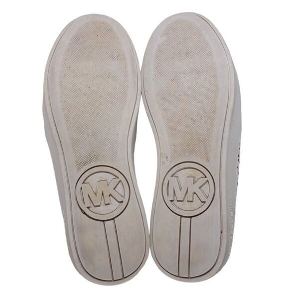 Michael Kors White 01133 Kane Perforated Slip On Sneakers, Size 8 - Picture 11 of 11